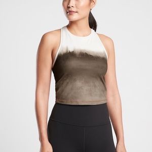 Athleta Shanti Watercolor Stripe Crop Tank